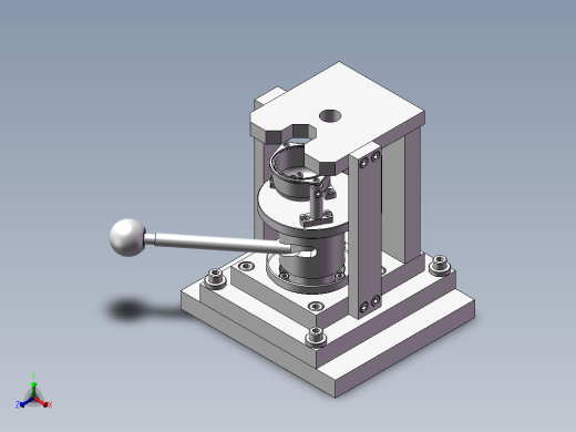 垂直钻莫正等轴测缩略图