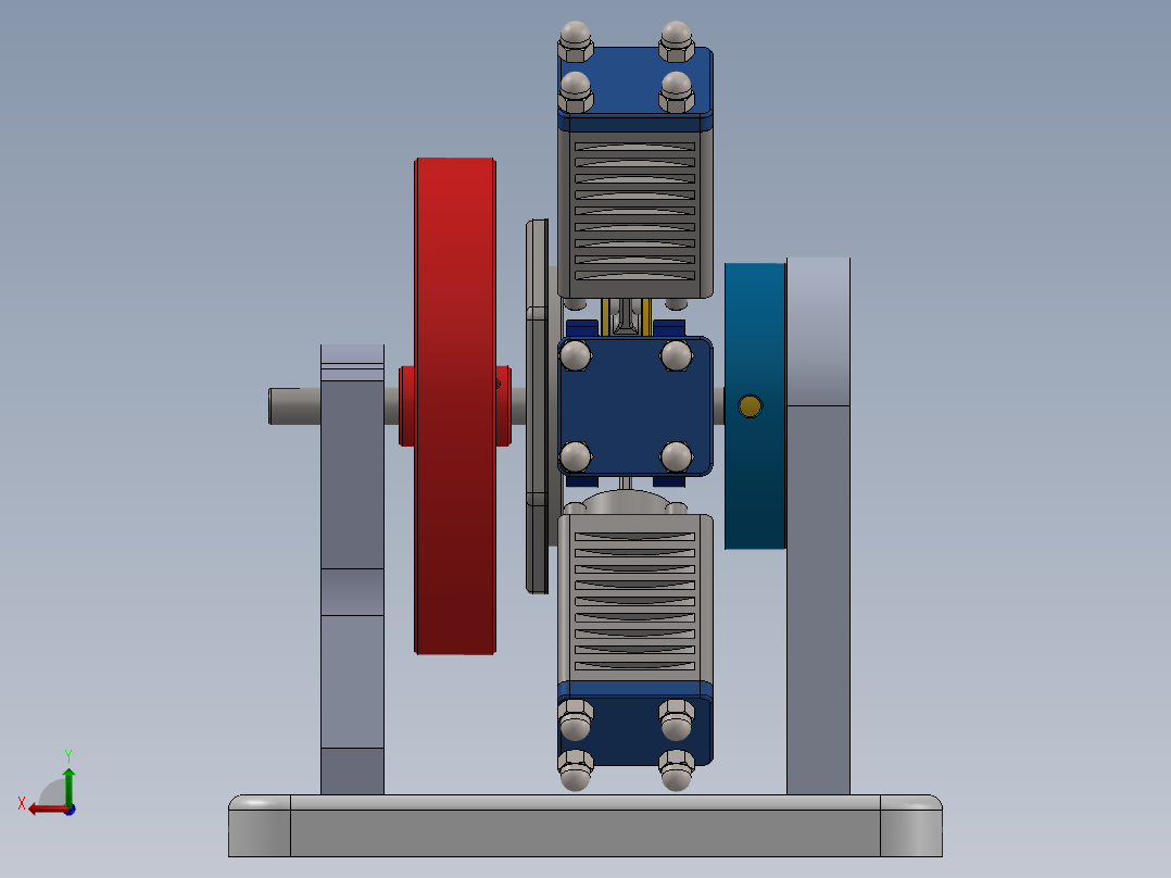 星形发动机后视图