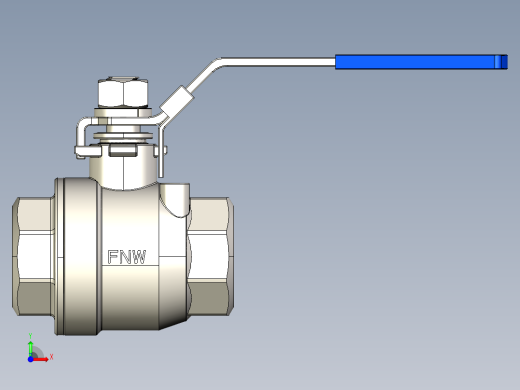 阀门模型-__________DN40前视缩略图