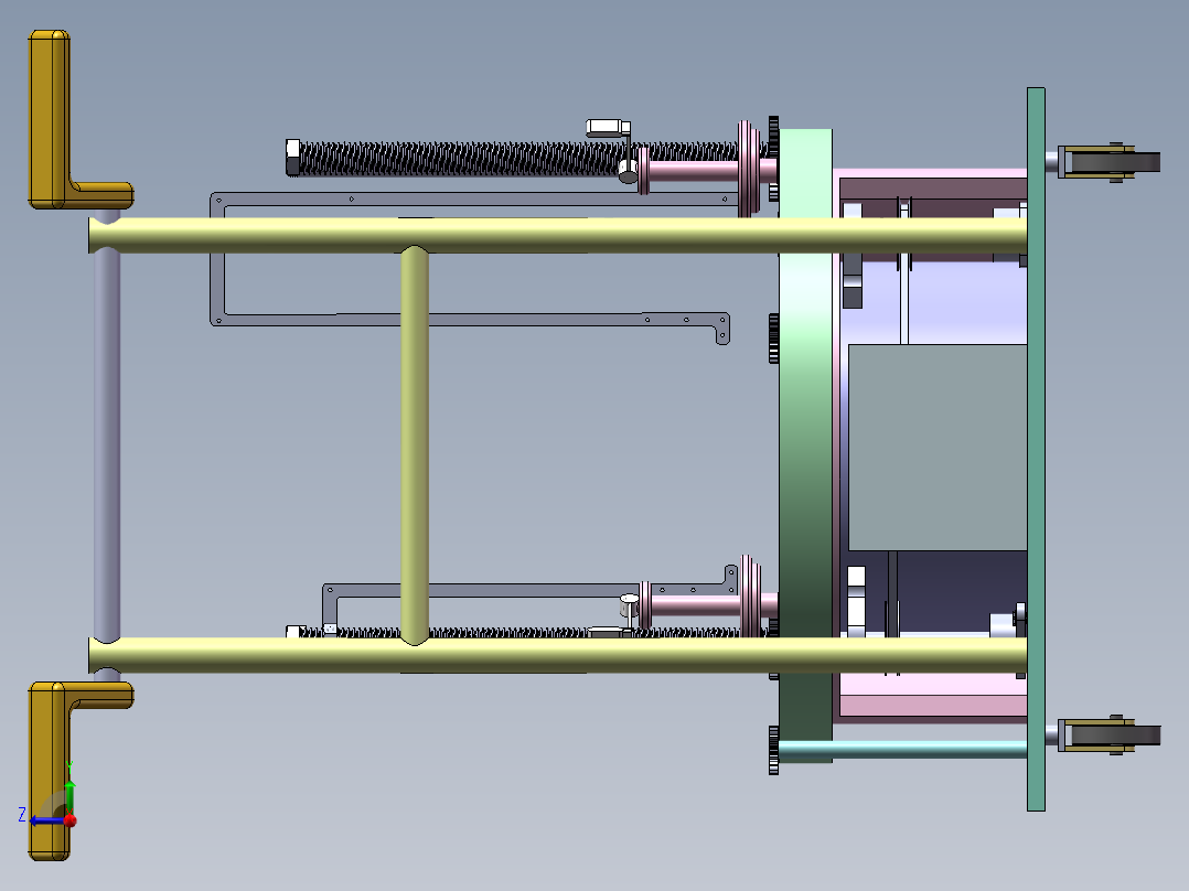 自动包树机建模右视图