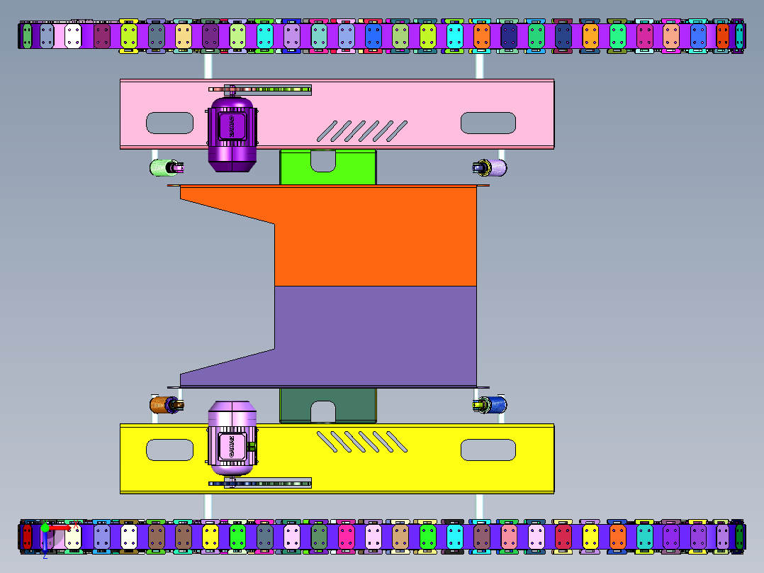 小型山地果园车履带驱动盘俯视图