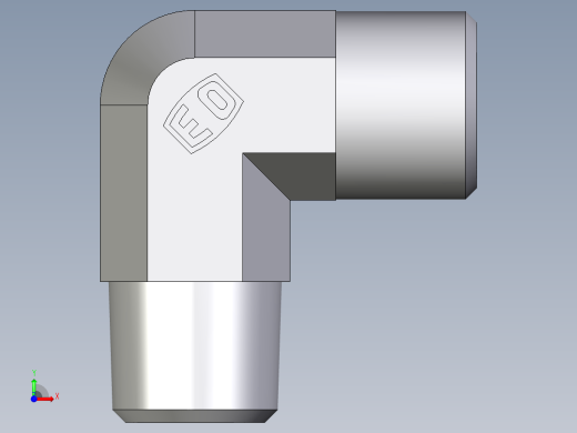 卡套式工业通用硬管接头EO_Male_stud_elbow_WE08SM71X前视缩略图