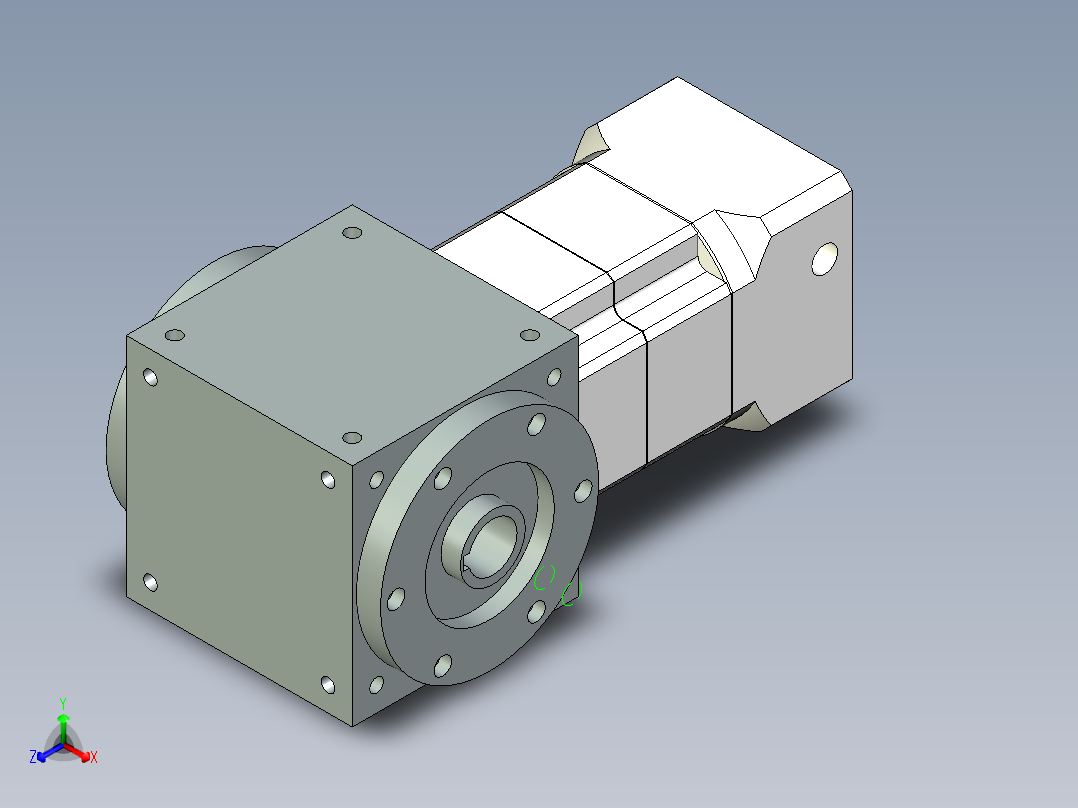 换向器PW140双孔 PGH115-L2 24-95-115-M6.stp主视图