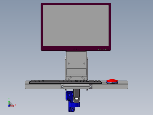 工业显示器支架前视缩略图