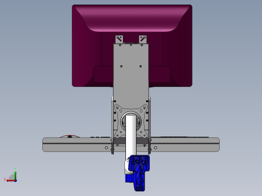 工业显示器支架后视缩略图