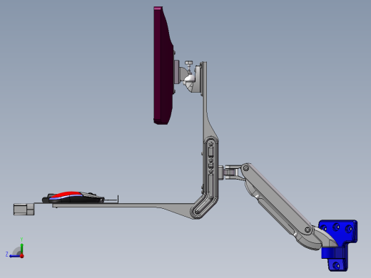 工业显示器支架右视缩略图