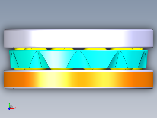 平面推力球轴承51406前视缩略图