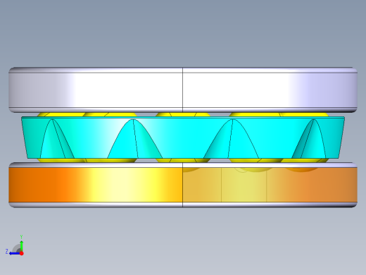 平面推力球轴承51406右视缩略图