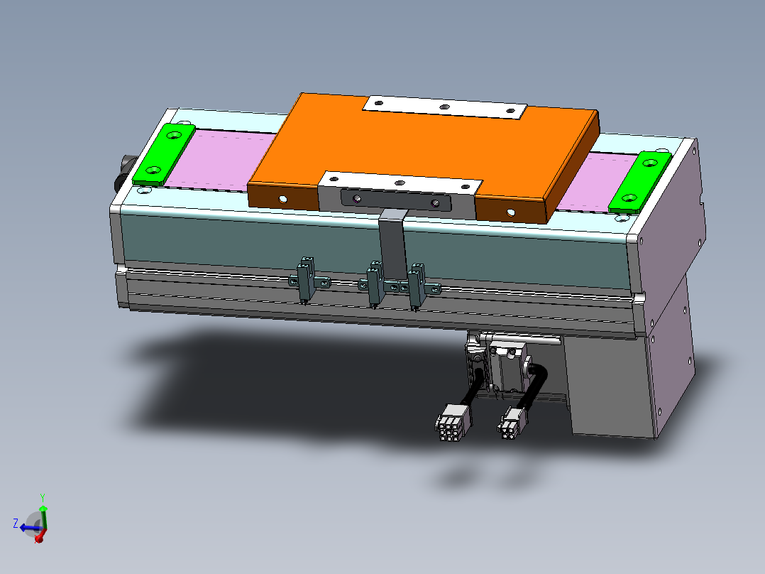 MCH丝杆全封闭MCH14-BM-200W主视图