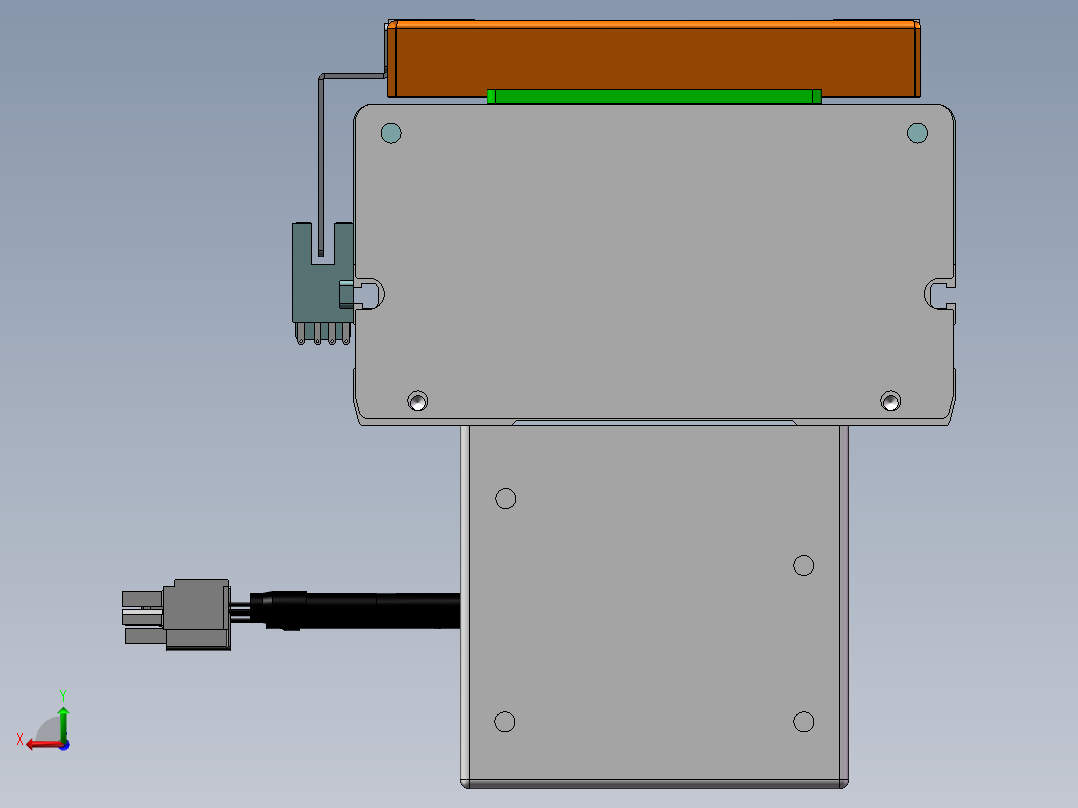 MCH丝杆全封闭MCH14-BM-200W后视图