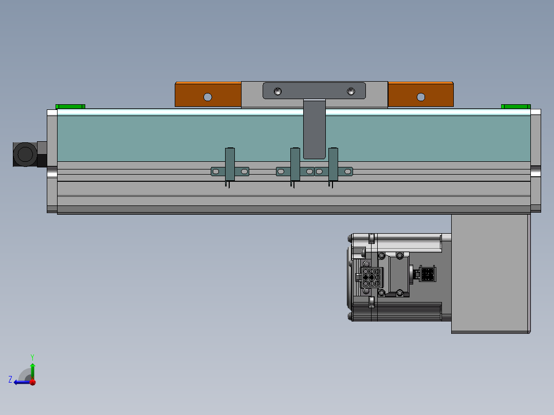 MCH丝杆全封闭MCH14-BM-200W右视图