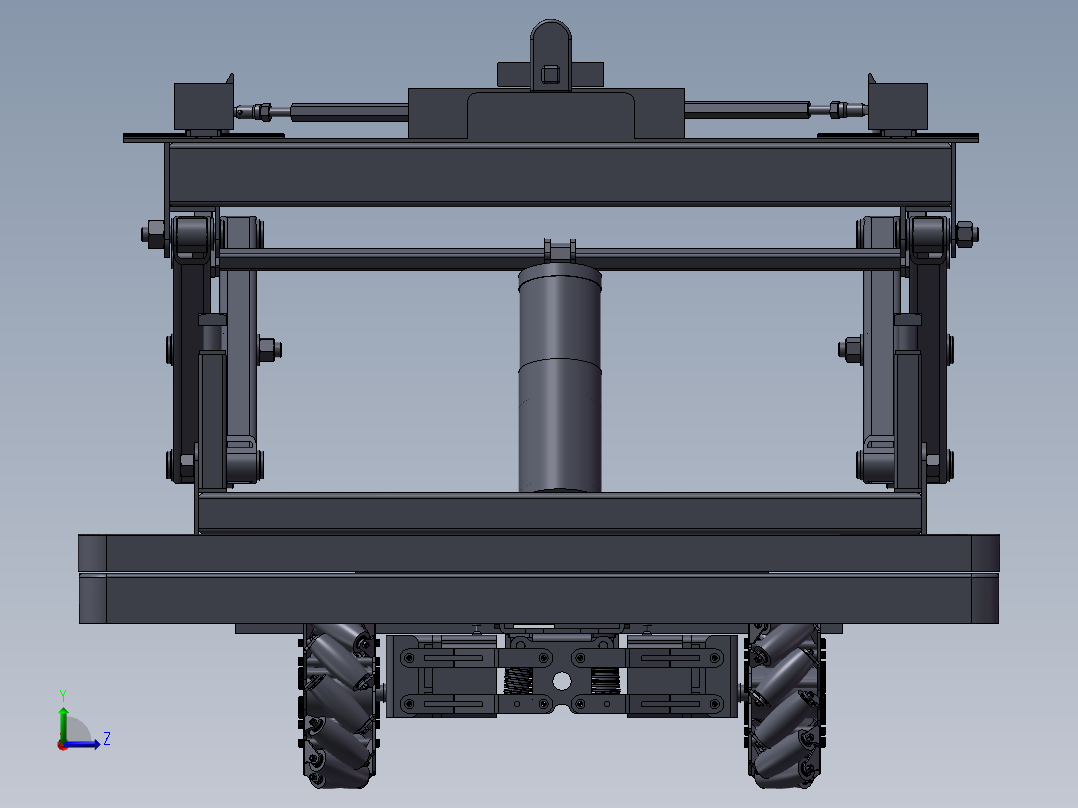 AGV+剪式升降台左视图