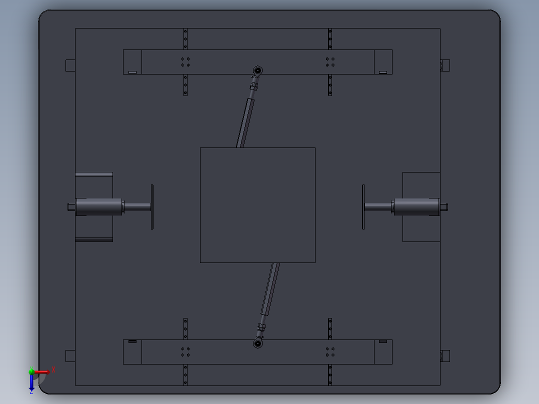 AGV+剪式升降台俯视图