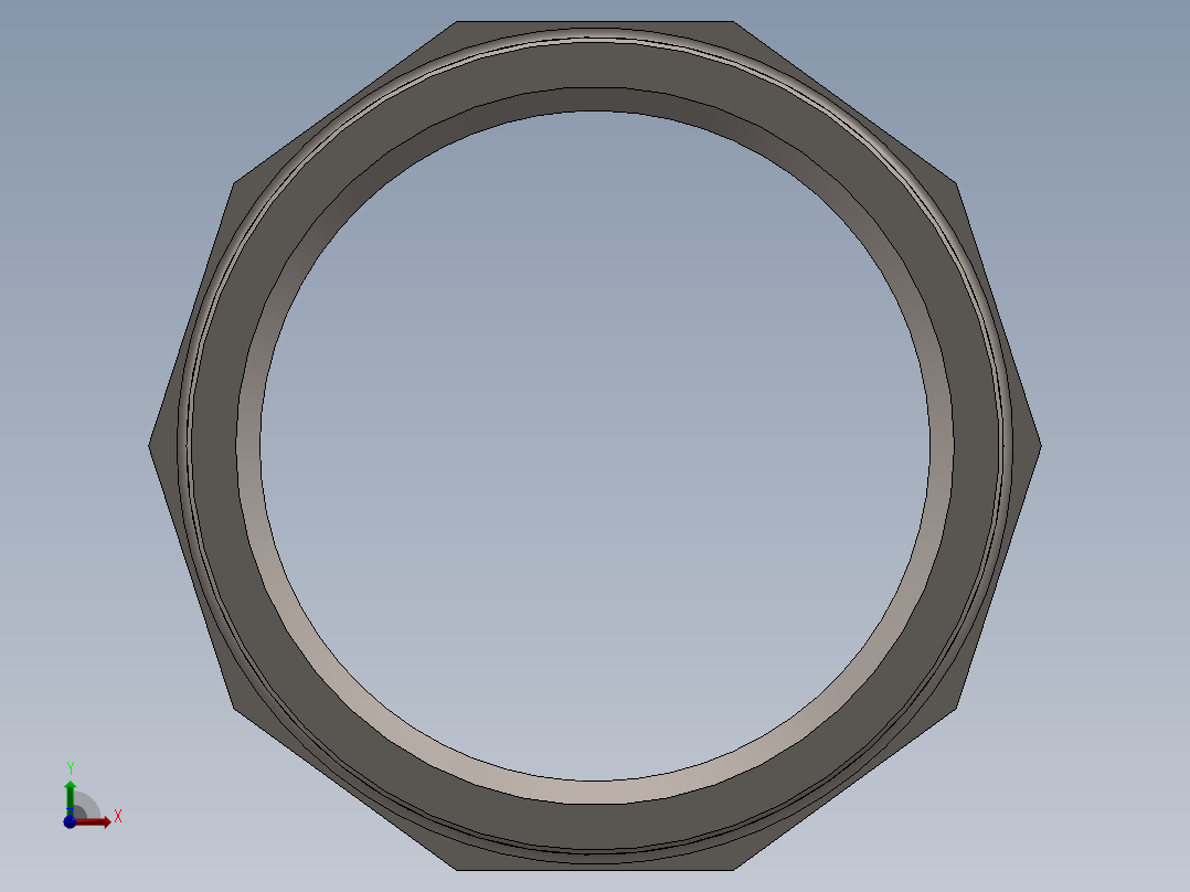 管件接头、螺纹接头、三通(28)前视图