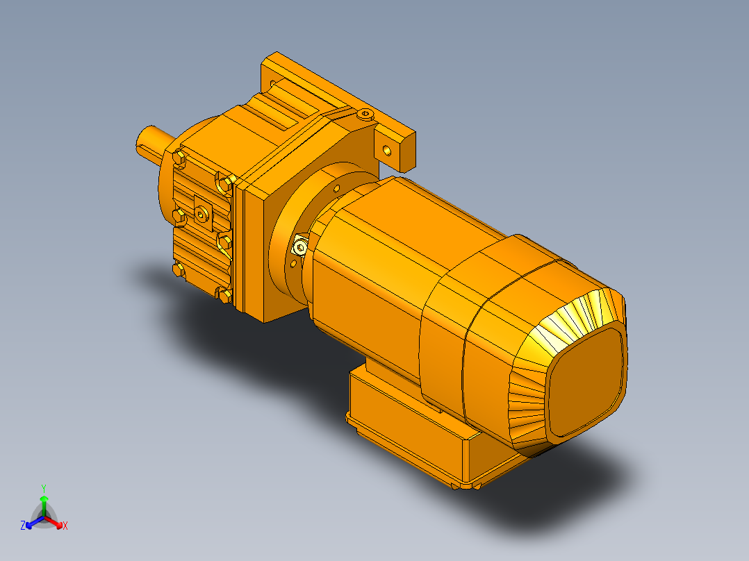 青核桃去皮机正等轴测图