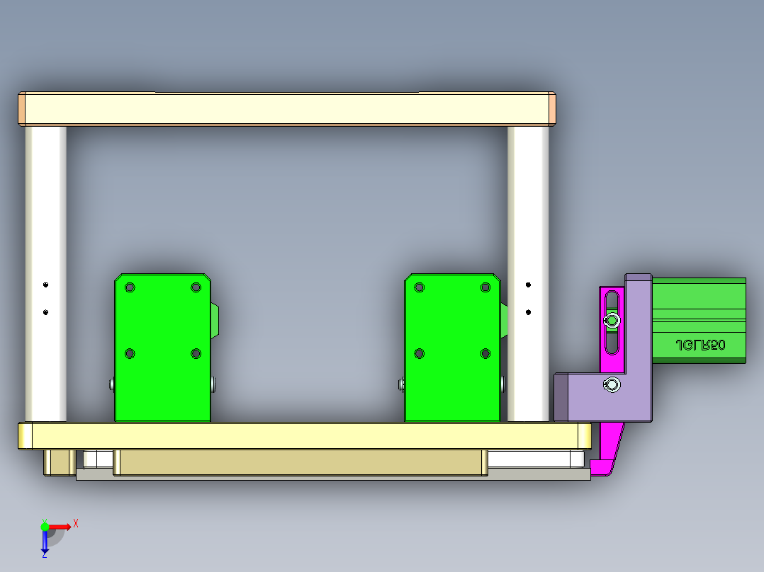 REACHER-C-笔记本CNC工装夹具三维模型cnc1俯视图