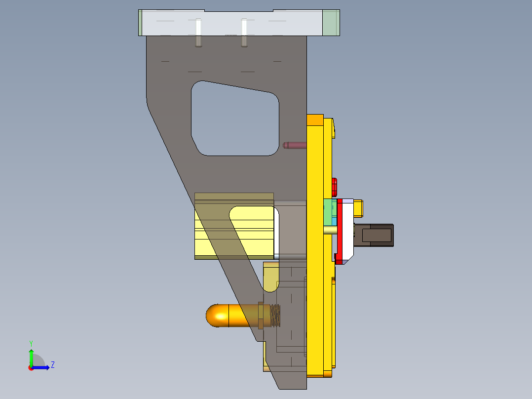 UX563-C-笔记本CNC工装夹具三维模型CNC4-190321左视图