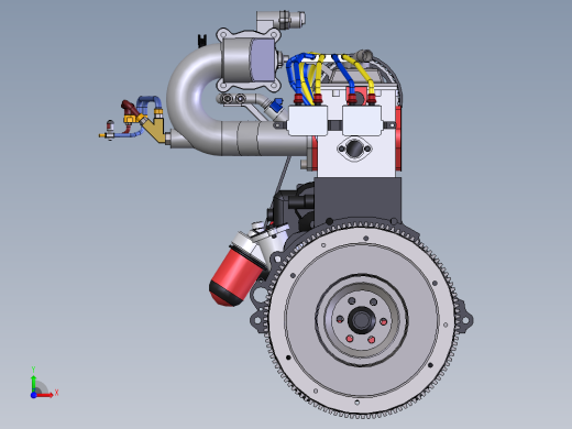 四缸发动机前视缩略图