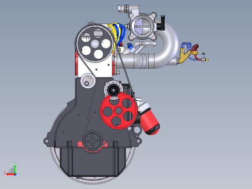 四缸发动机后视缩略图