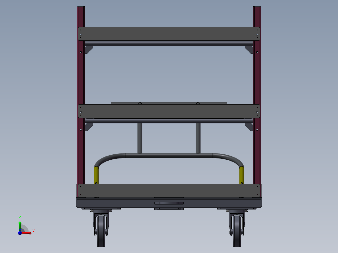 货架、周转车4前视图