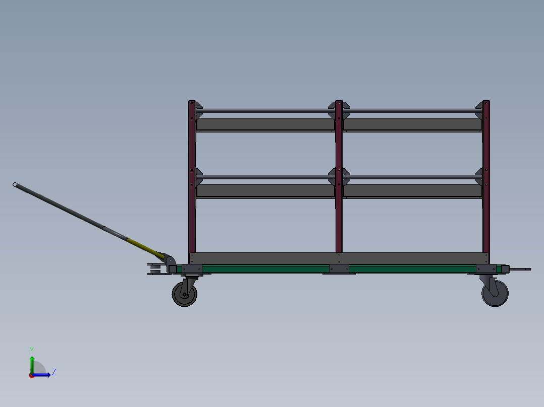 货架、周转车4左视图
