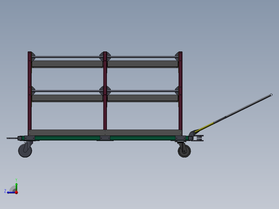 货架、周转车4右视图
