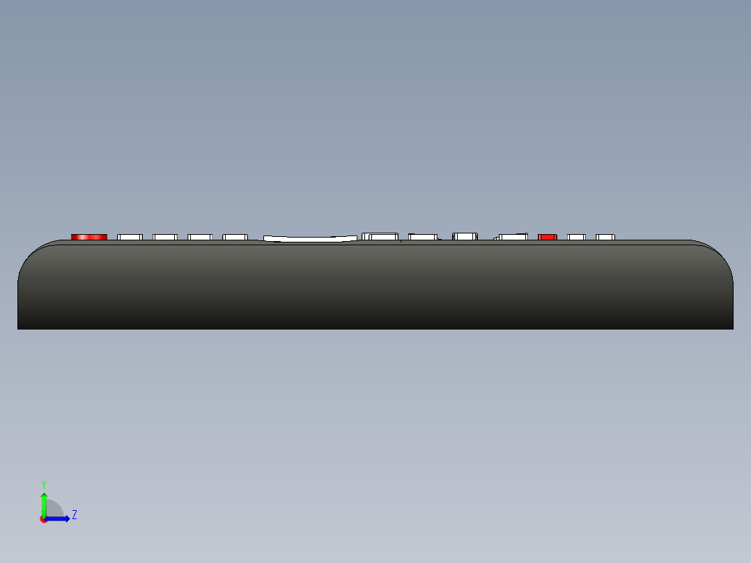 B3004366-电视遥控器左视图