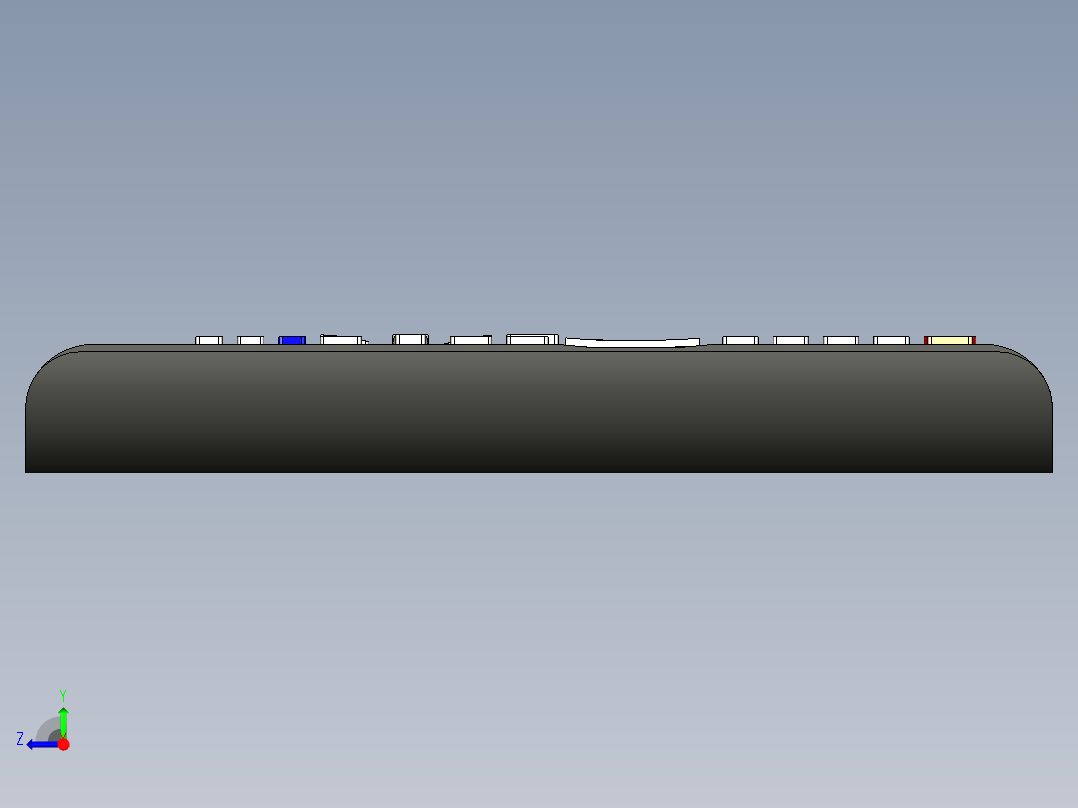 B3004366-电视遥控器右视图