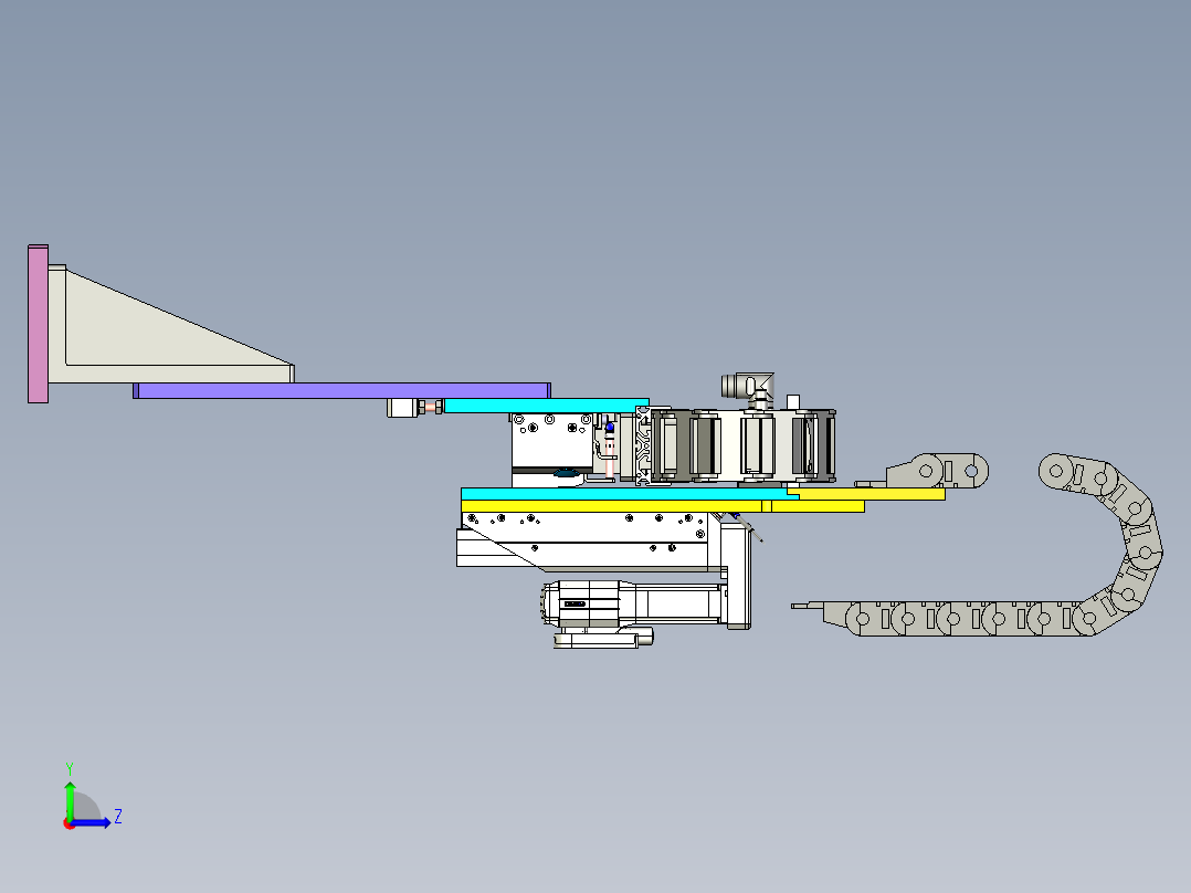 伺服X-Y搬运机构模型左视图