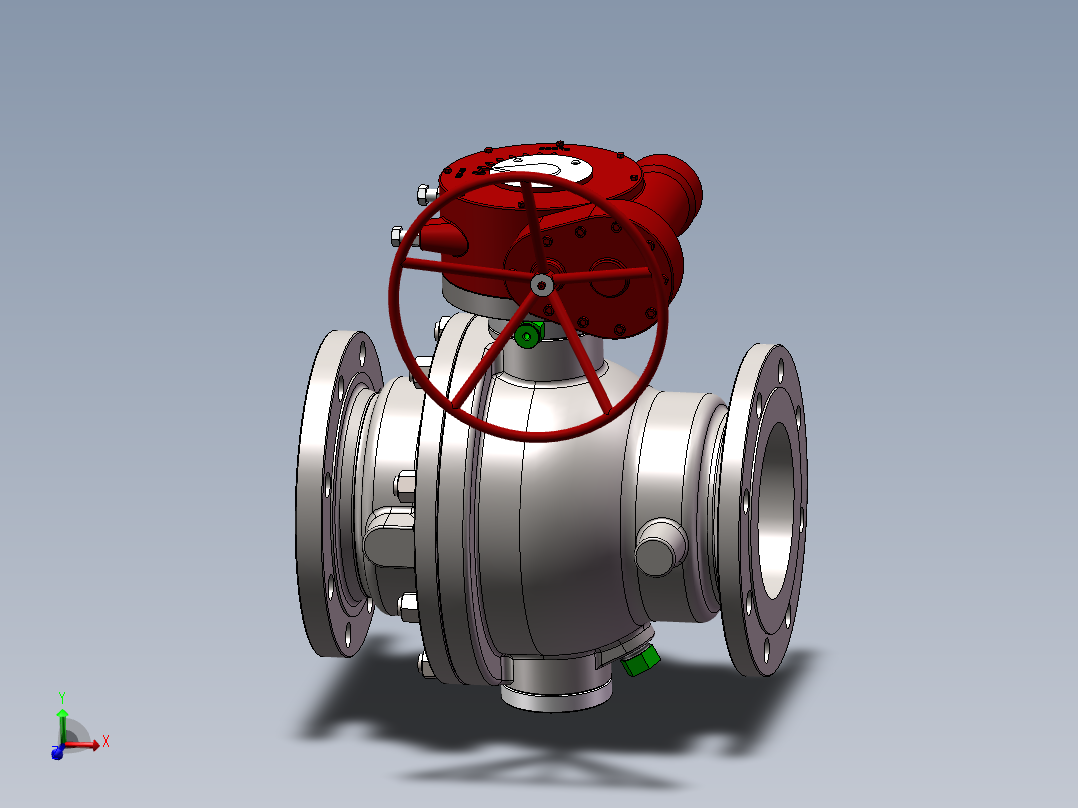 DN150 PN16 硬密封固定球阀 837804