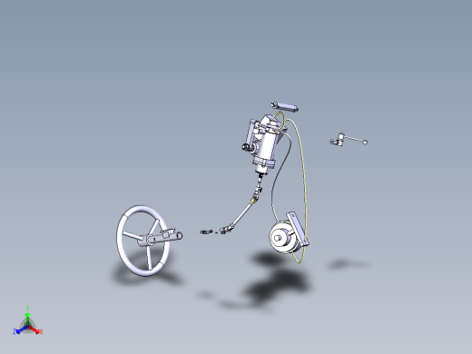 某商用车整体式液压助力转向系统设计含三维catia模型