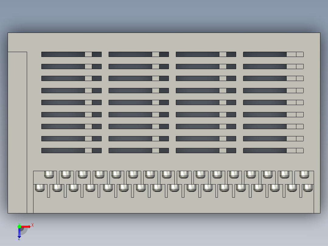 FX1N-40MT_三菱PLC6俯视图