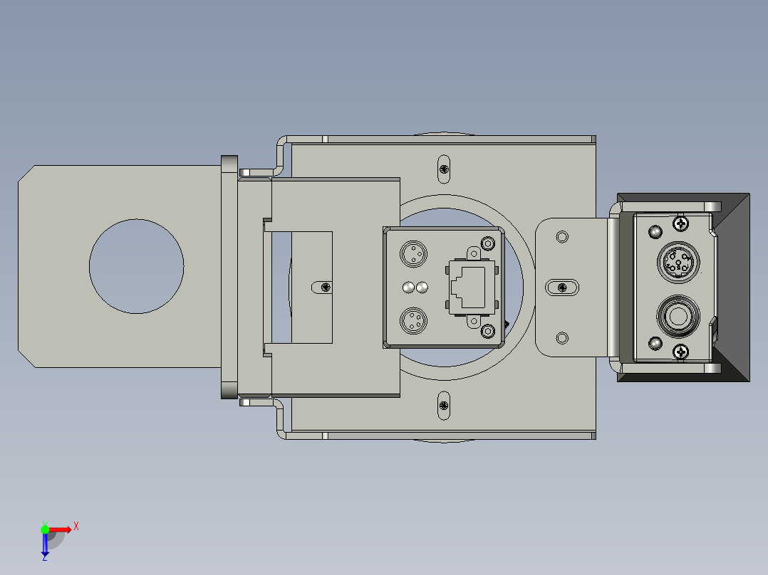 CCD+扫码组件俯视图
