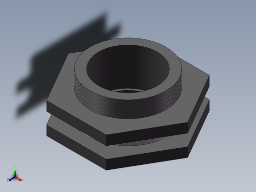 Tank Connector DN65 PN10 U-PVC正等轴测缩略图