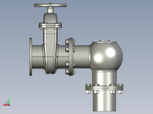基于膜片自重式找平机构的排泥阀后视缩略图