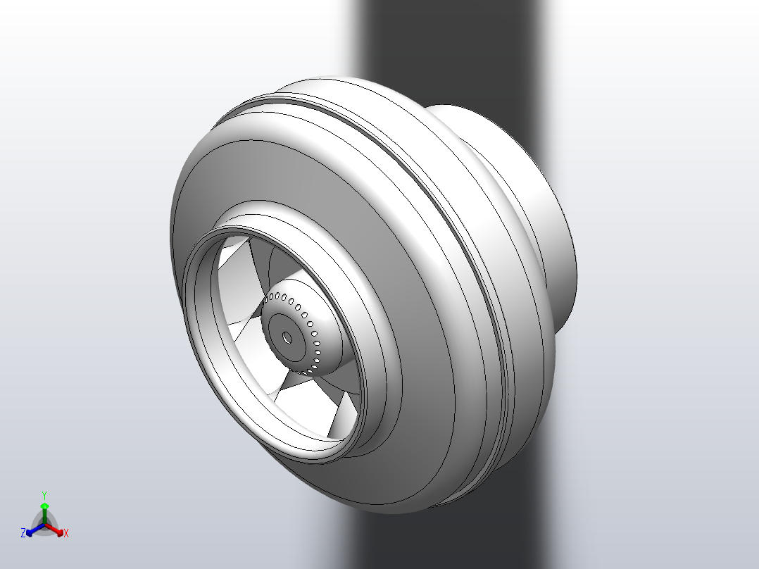 EK200M╱H 230╱50Hz 圆形管道风机[EK200M]主视图