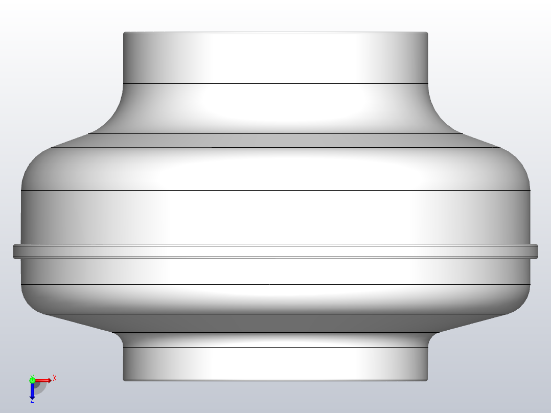 EK200M╱H 230╱50Hz 圆形管道风机[EK200M]俯视图