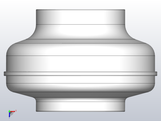 EK200M╱H 230╱50Hz 圆形管道风机[EK200M]俯视缩略图