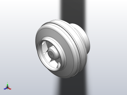 EK200M╱H 230╱50Hz 圆形管道风机[EK200M]正等轴测缩略图