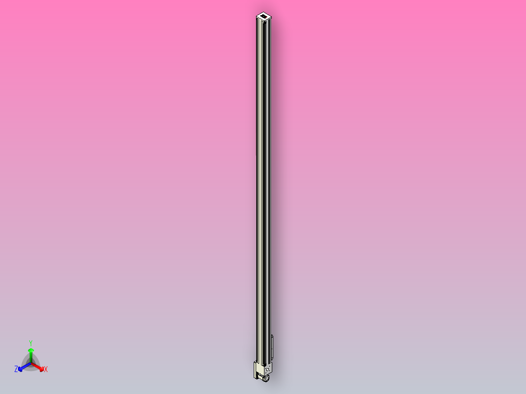 伺服电机集成皮带传动直线执行器TPA-OCB-140-256-L4450-MR-P75-N3主视图