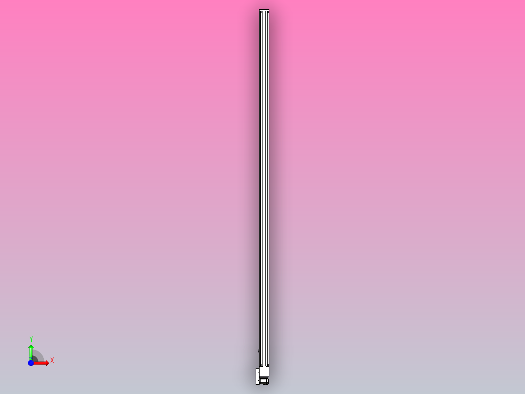 伺服电机集成皮带传动直线执行器TPA-OCB-140-256-L4450-MR-P75-N3前视图