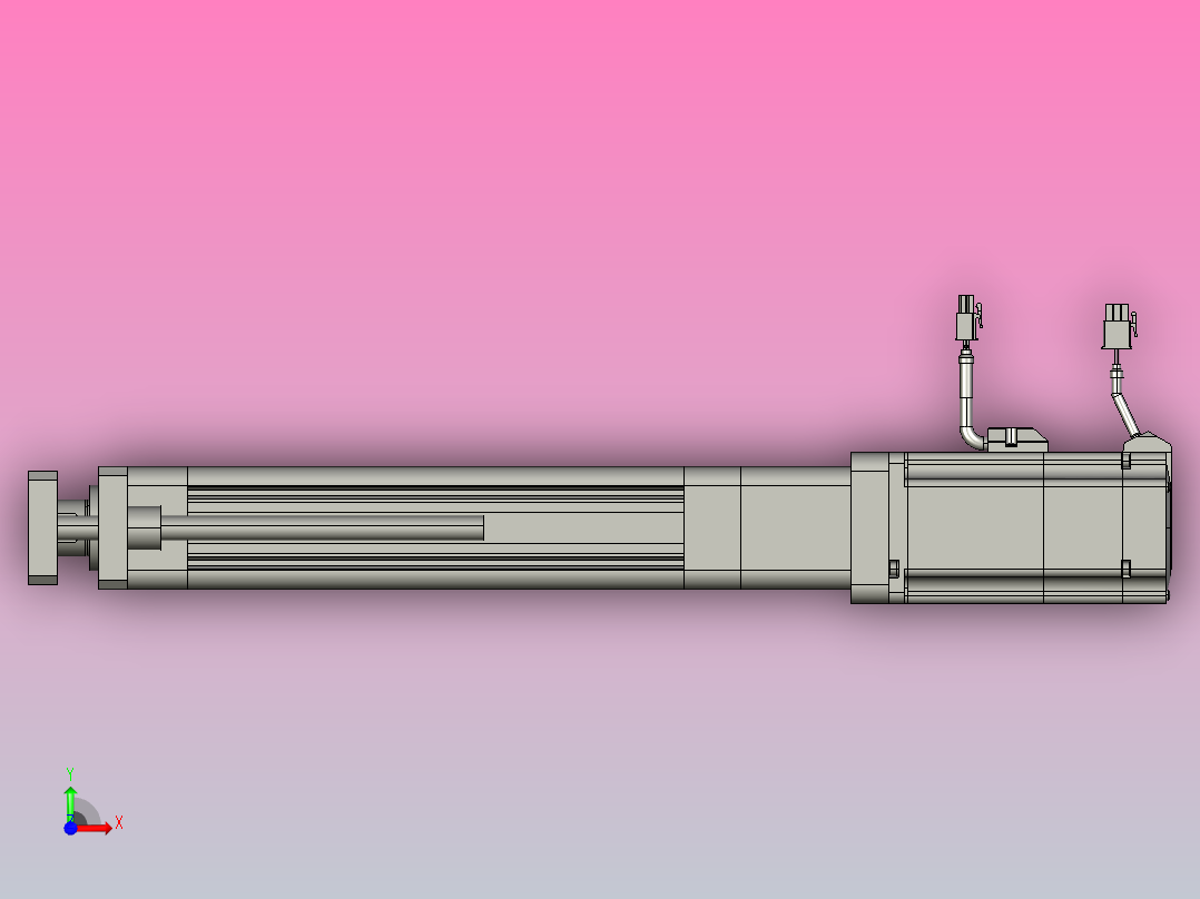 轻载电动缸TPA-ESR50-1610C-L150-M-QDX-W-P75-C3前视图