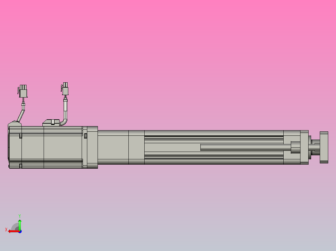 轻载电动缸TPA-ESR50-1610C-L150-M-QDX-W-P75-C3后视图