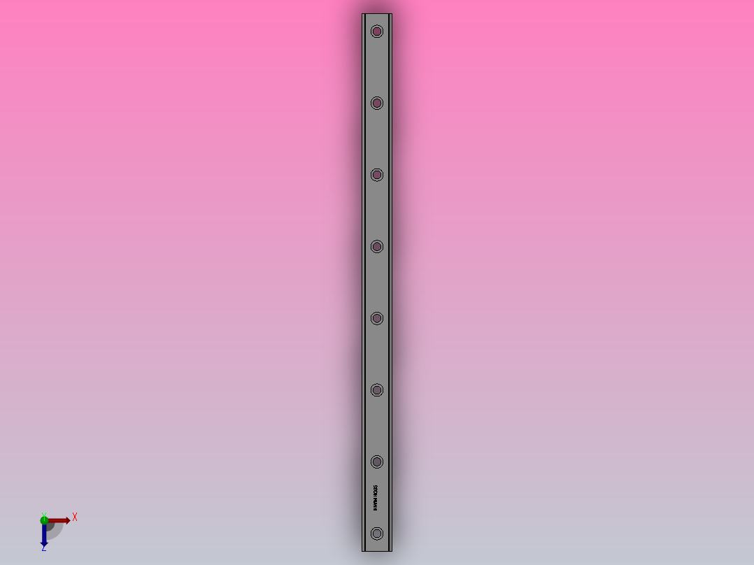 线轨HG35（HIWIN）俯视图