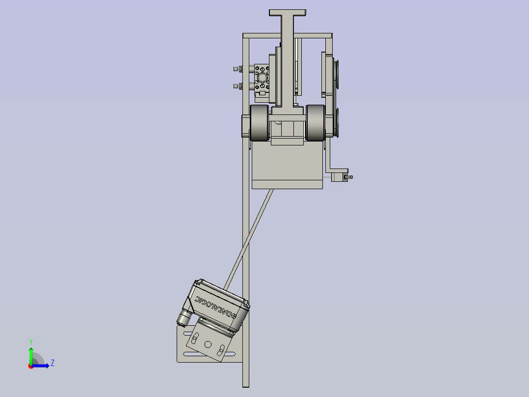 F01AE00021-D72000前段皮带线左视图