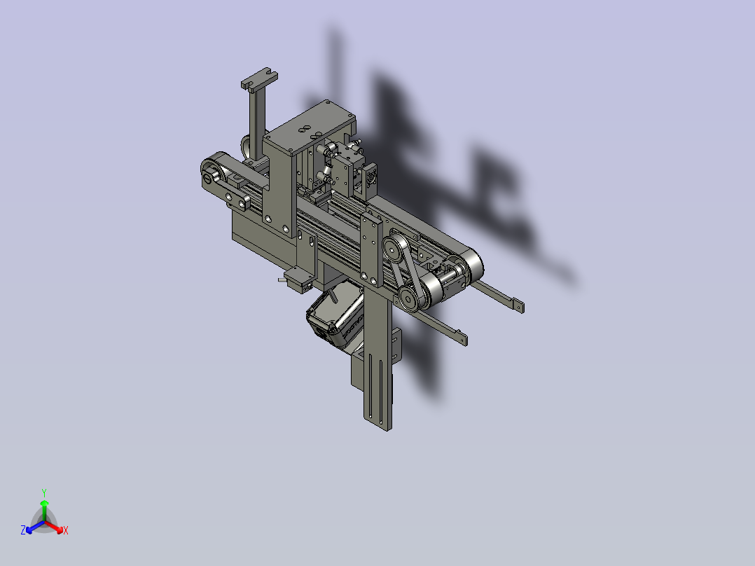 F01AE00021-D72000前段皮带线正等轴测图