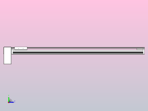 皮带直线轴半封闭可选导轨TPA-HNB-105D-90-L950-RP-C-P20-N3左视缩略图