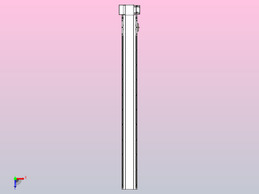 皮带直线轴半封闭可选导轨TPA-HNB-105D-90-L950-RP-C-P20-N3俯视缩略图