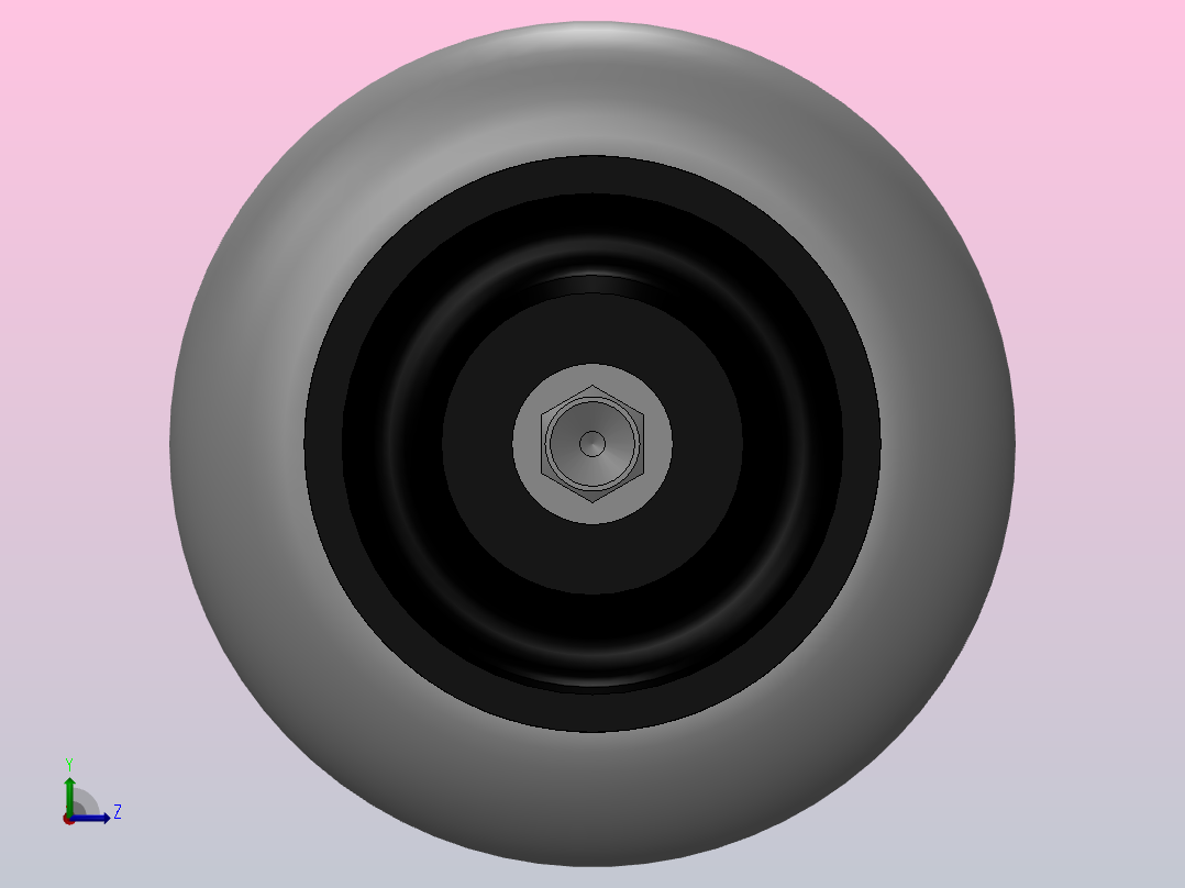 脚轮Colson-6_06208_559 COND MTG1左视图