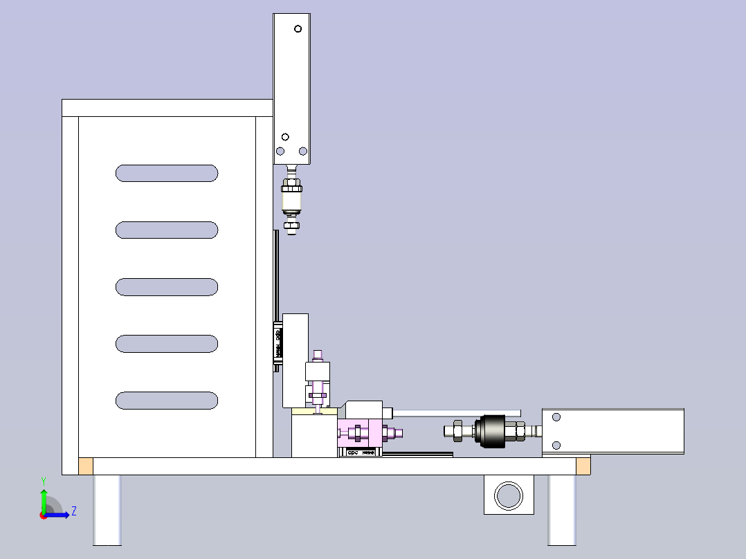 USB测试治具左视图